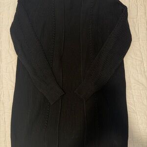 100% Cotton Black Knit Cardigan